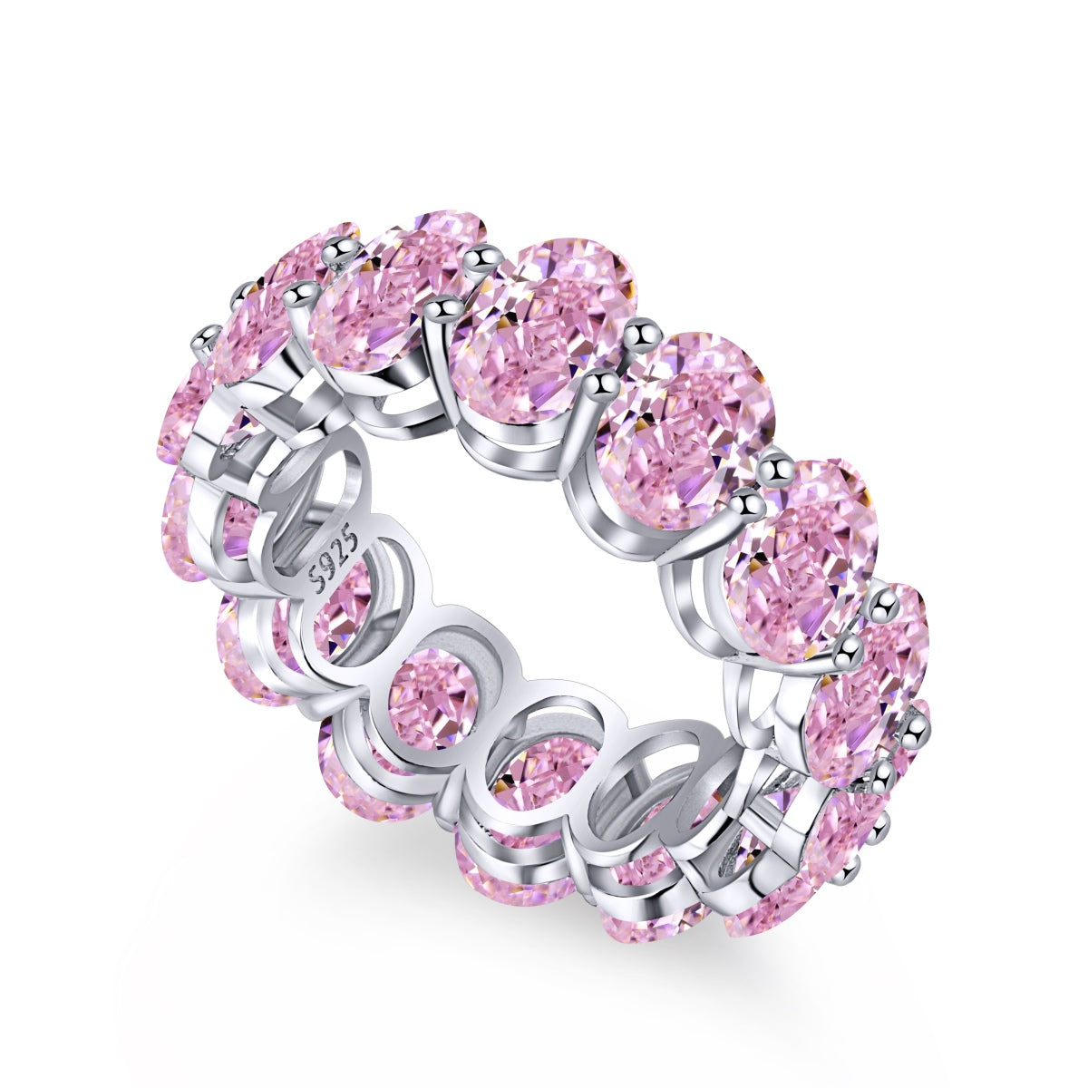 [LORA]Dainty Elongated Cushion Cut Tennis Ring