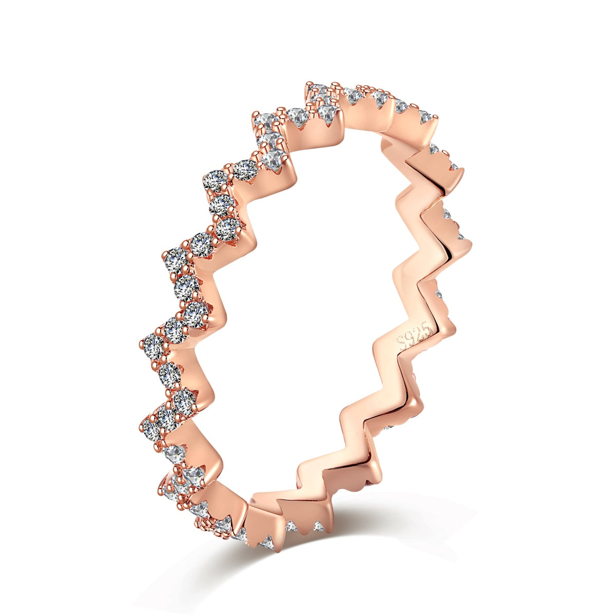 [LORA]Delicate Enchanting Wave Shape Daily Ring