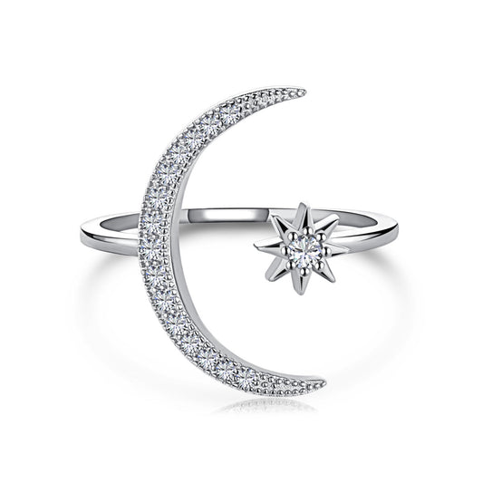 [LORA]Eternity Moon & Star Ring
