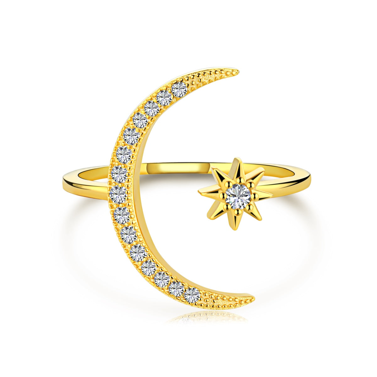 [LORA]Eternity Moon & Star Ring
