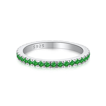 [LORA]Delicate Sparkling Round Cut Daily Ring