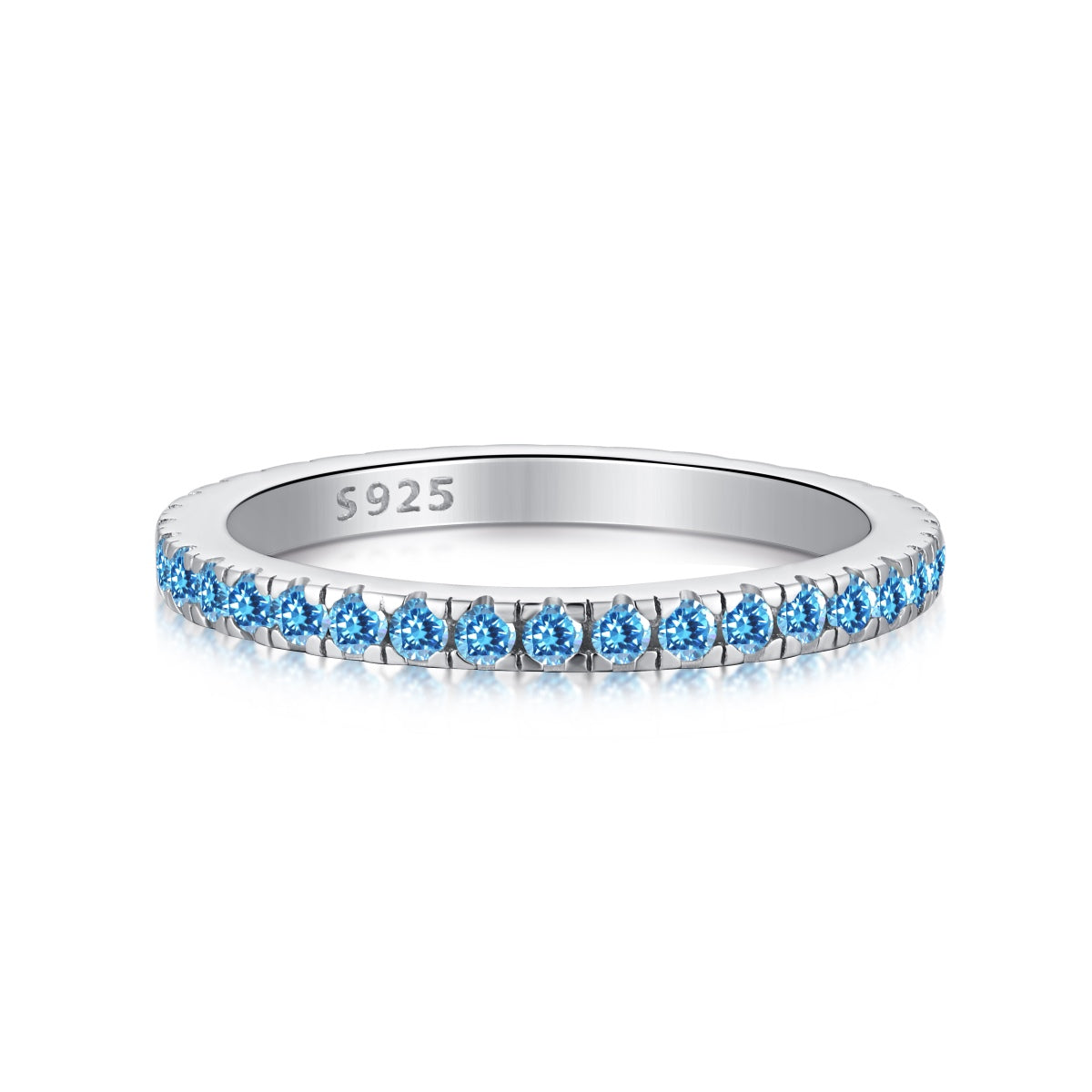 [LORA]Delicate Sparkling Round Cut Daily Ring