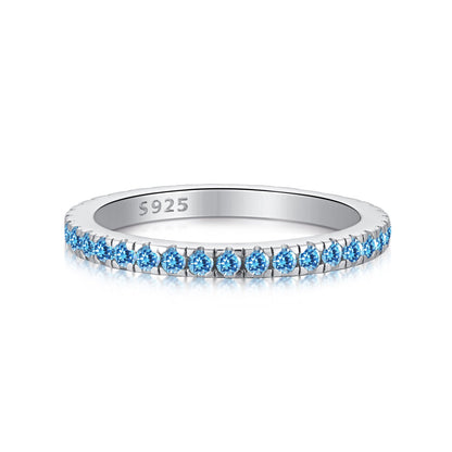 [LORA]Delicate Sparkling Round Cut Daily Ring