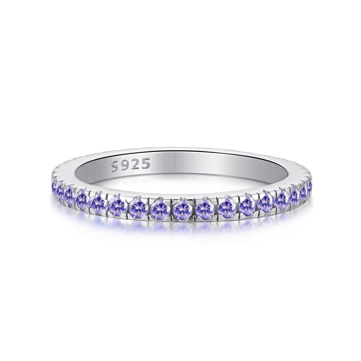 [LORA]Delicate Sparkling Round Cut Daily Ring