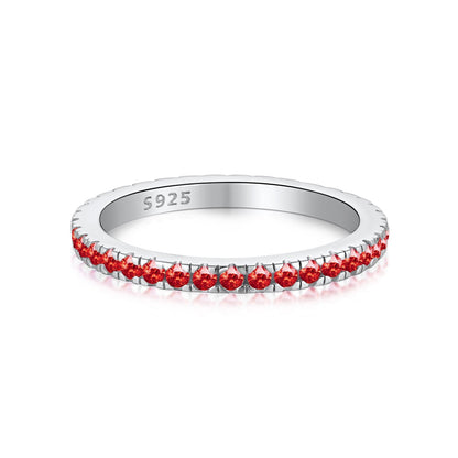 [LORA]Delicate Sparkling Round Cut Daily Ring