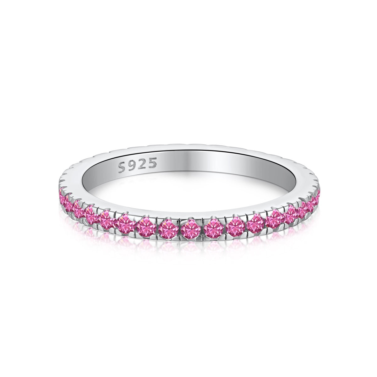 [LORA]Delicate Sparkling Round Cut Daily Ring