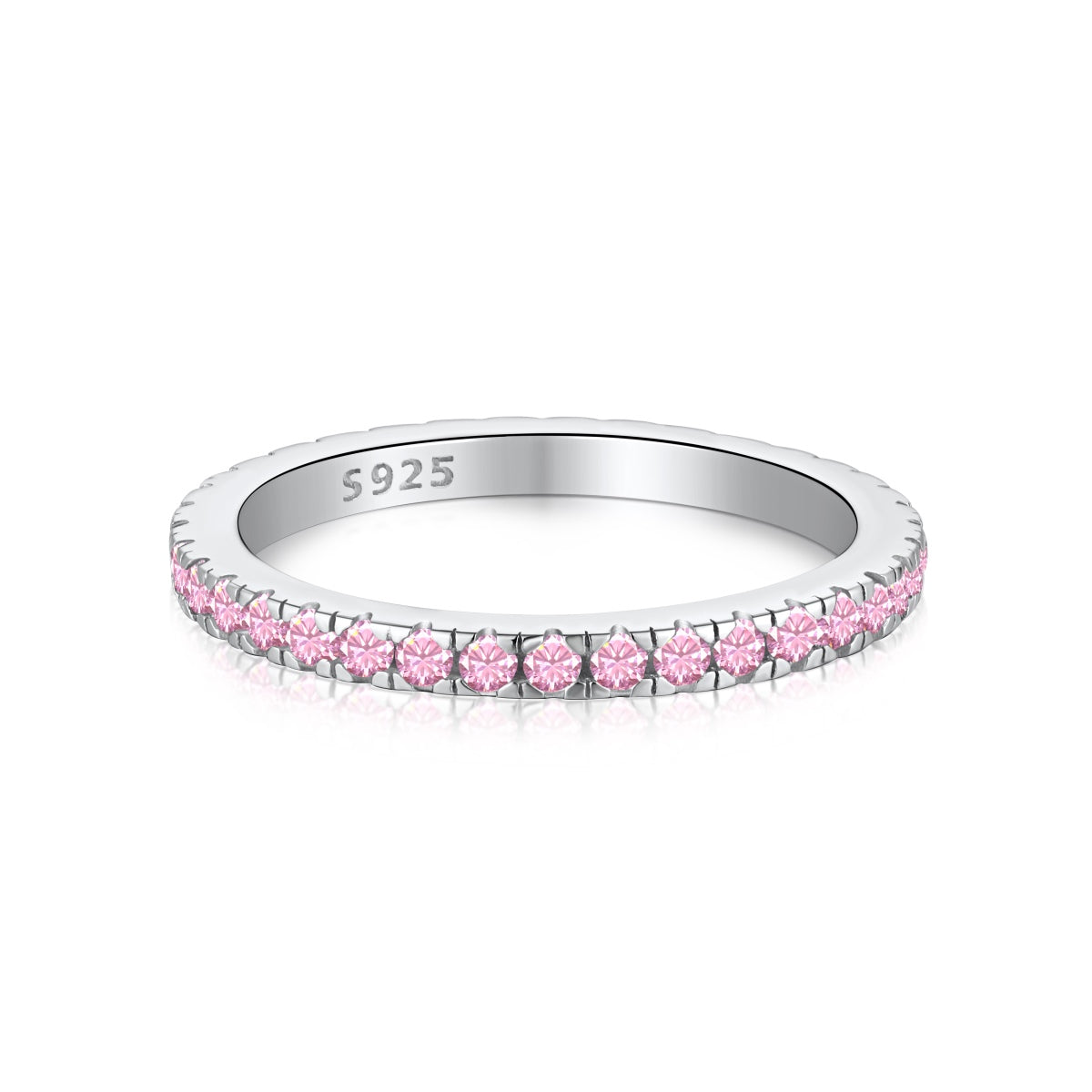 [LORA]Delicate Sparkling Round Cut Daily Ring