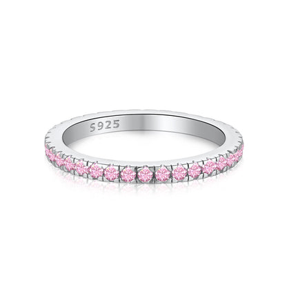 [LORA]Delicate Sparkling Round Cut Daily Ring