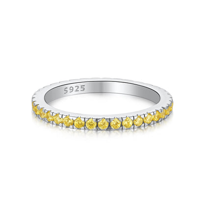 [LORA]Delicate Sparkling Round Cut Daily Ring