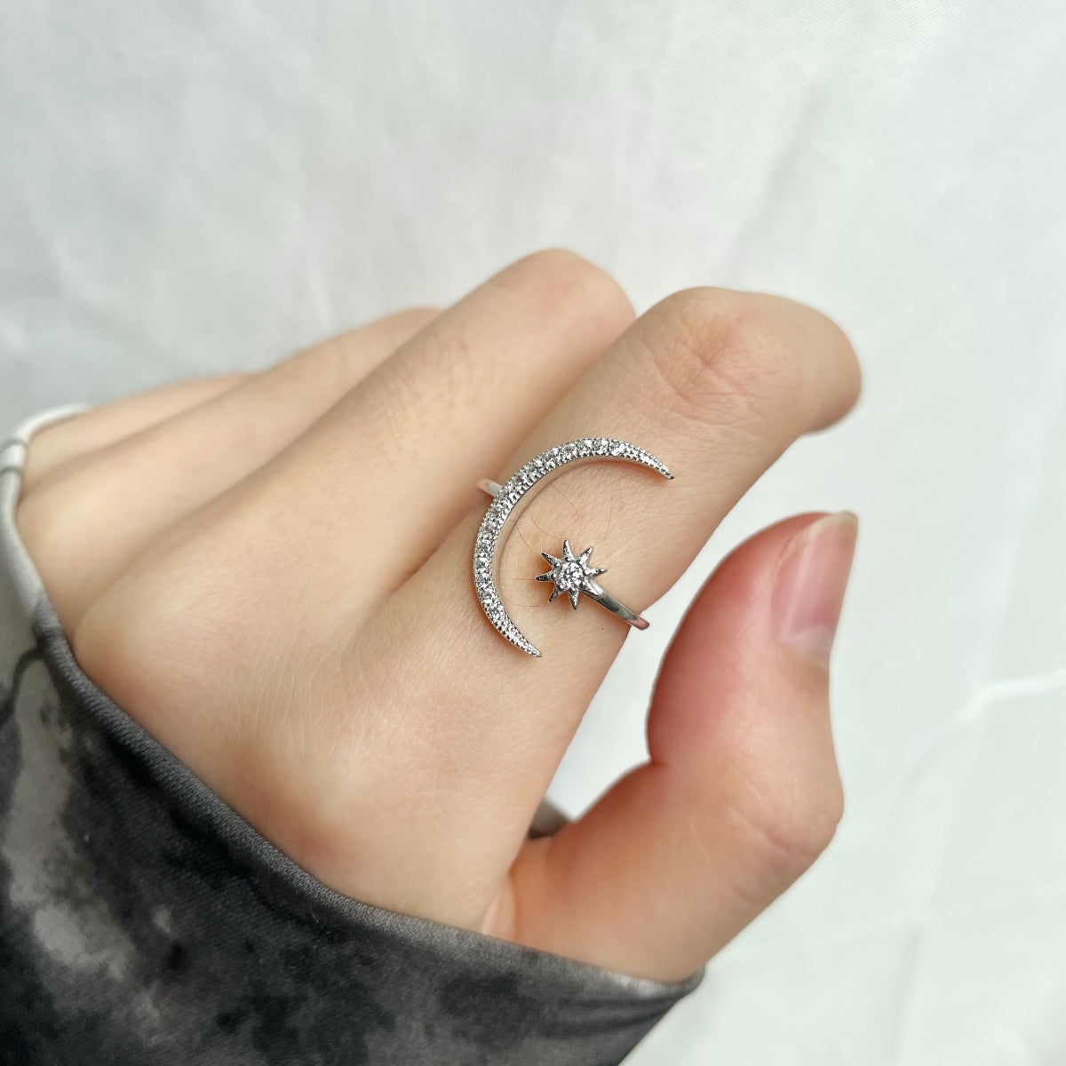[LORA]Eternity Moon & Star Ring