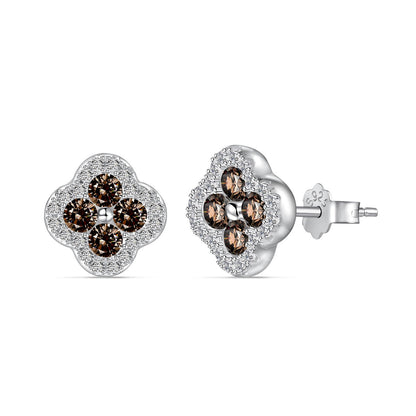 [LORA]Four-Leaf Clover Flower Shaped Earrings