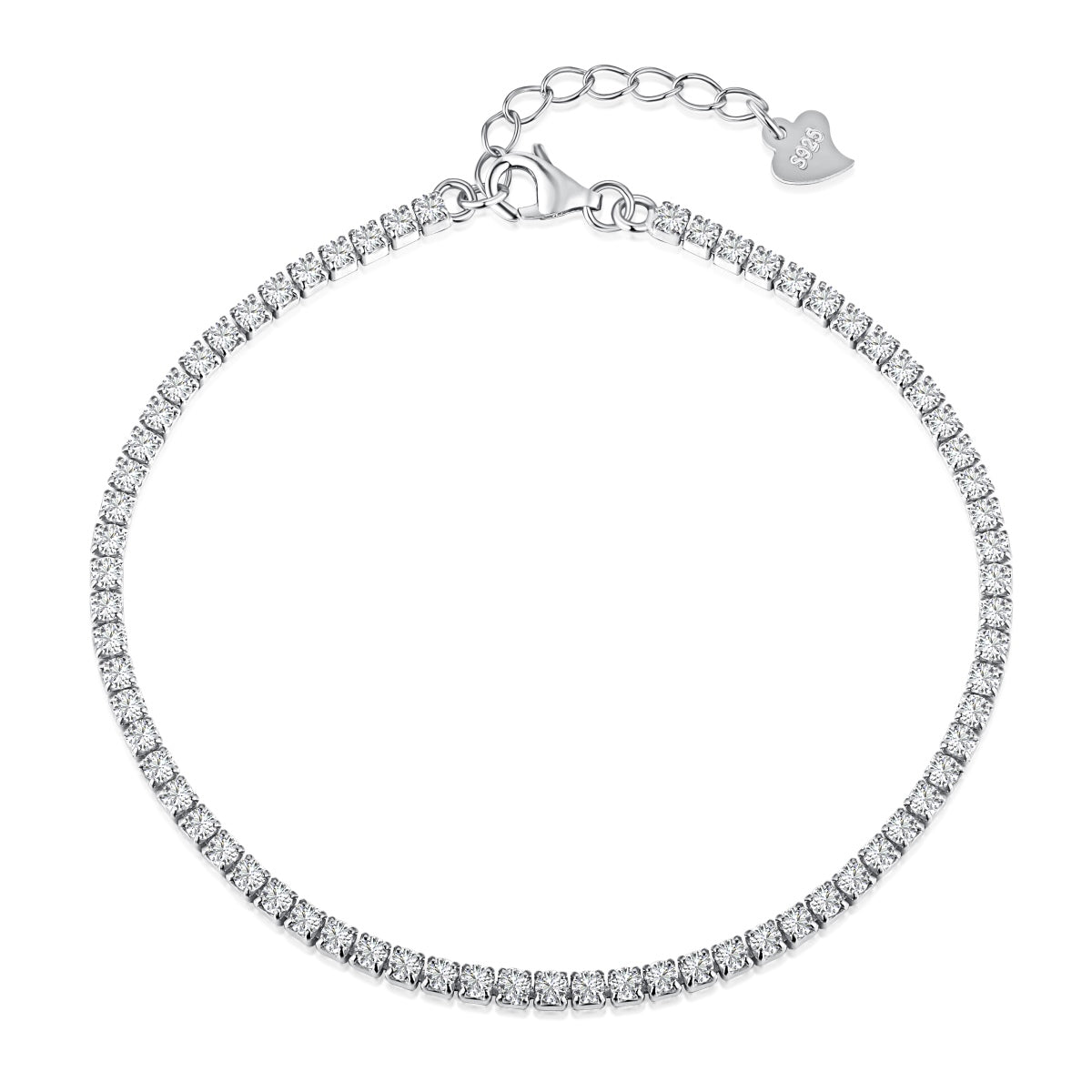 [LORA]Radiant Shinning Princess Cut Tennis Bracelet