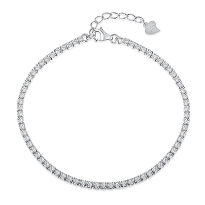 [LORA]Radiant Shinning Princess Cut Tennis Bracelet