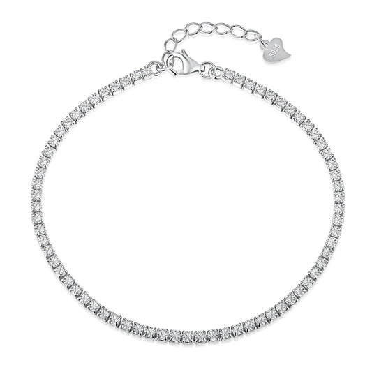 [LORA]Radiant Shinning Princess Cut Tennis Bracelet
