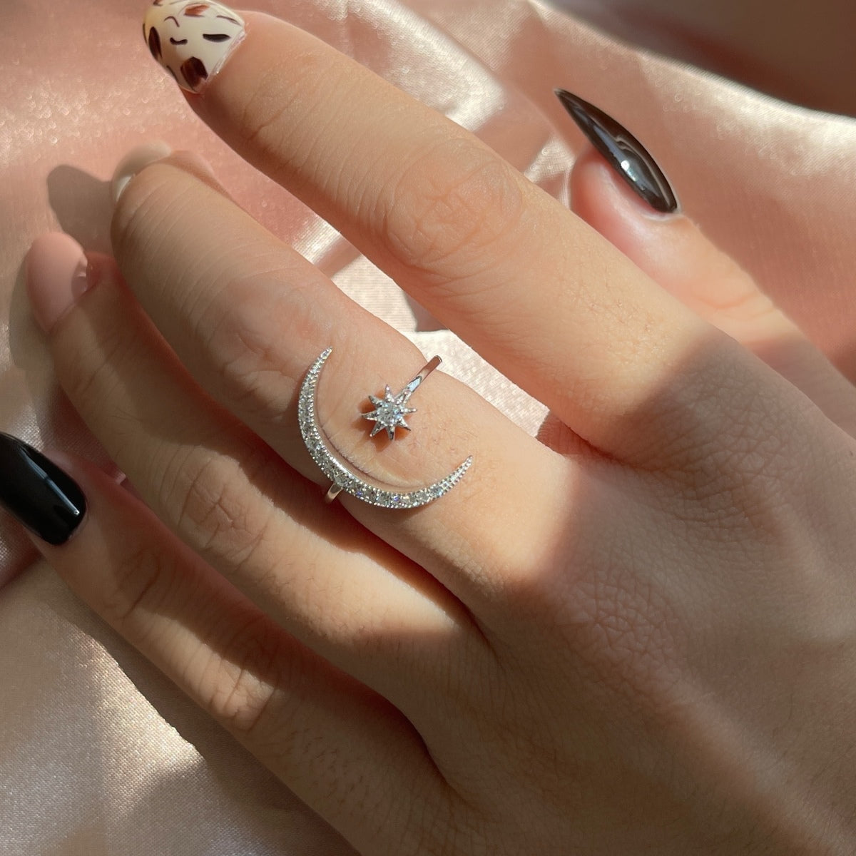 [LORA]Eternity Moon & Star Ring