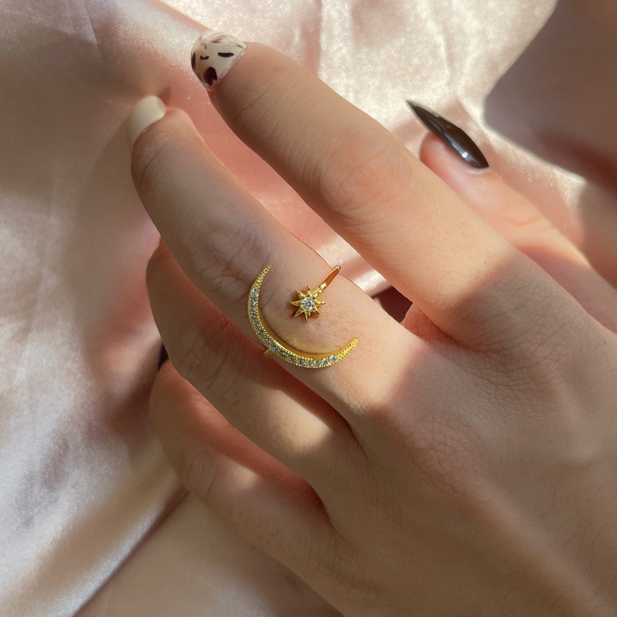 [LORA]Eternity Moon & Star Ring