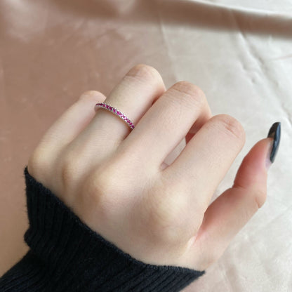 [LORA]Delicate Sparkling Round Cut Daily Ring