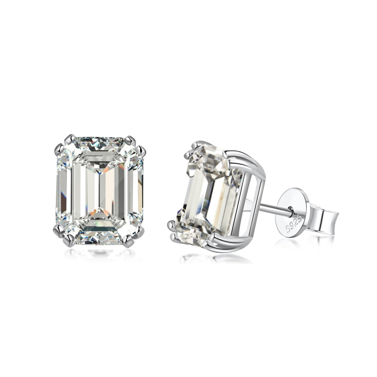 [LORA]Dazzling Square Shape Earrings