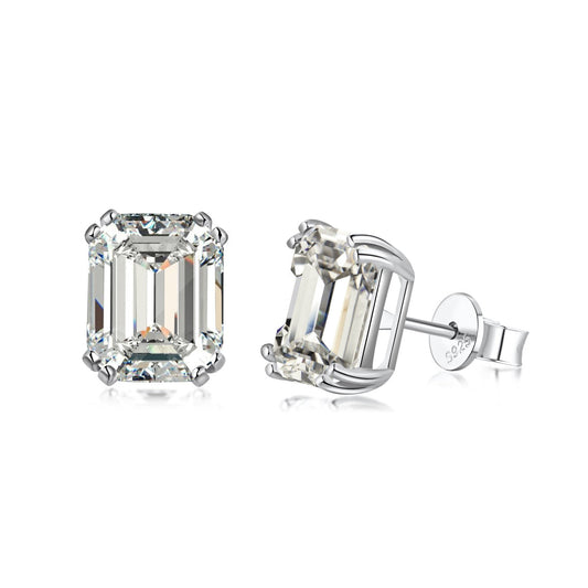 [LORA]Dazzling Square Shape Earrings