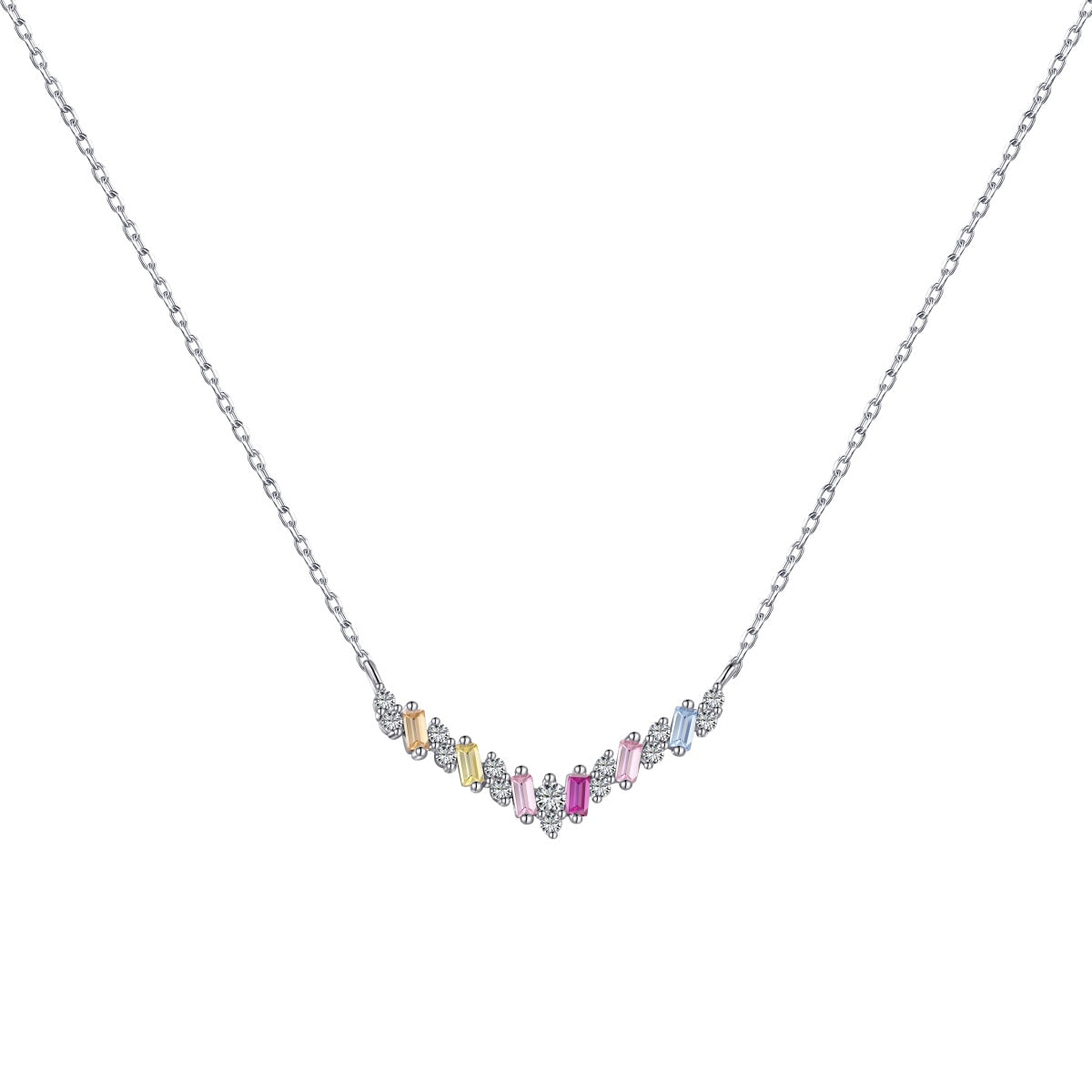 [LORA]Dazzling Rainbow Necklace