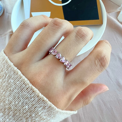 [LORA]0.25 Carat Radiant Romance Heart Cut Lover Ring