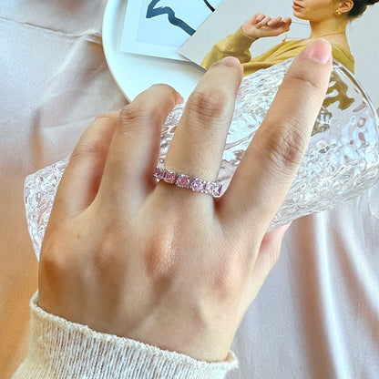 [LORA]Eternity Round Cut Tennis Ring
