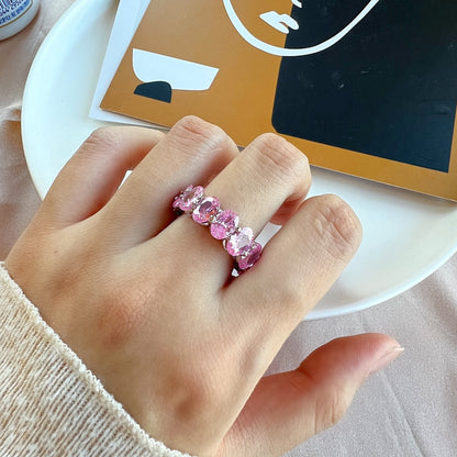 [LORA]Dainty Elongated Cushion Cut Tennis Ring