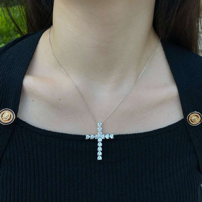 [LORA]Radiant Cross Shape Necklace