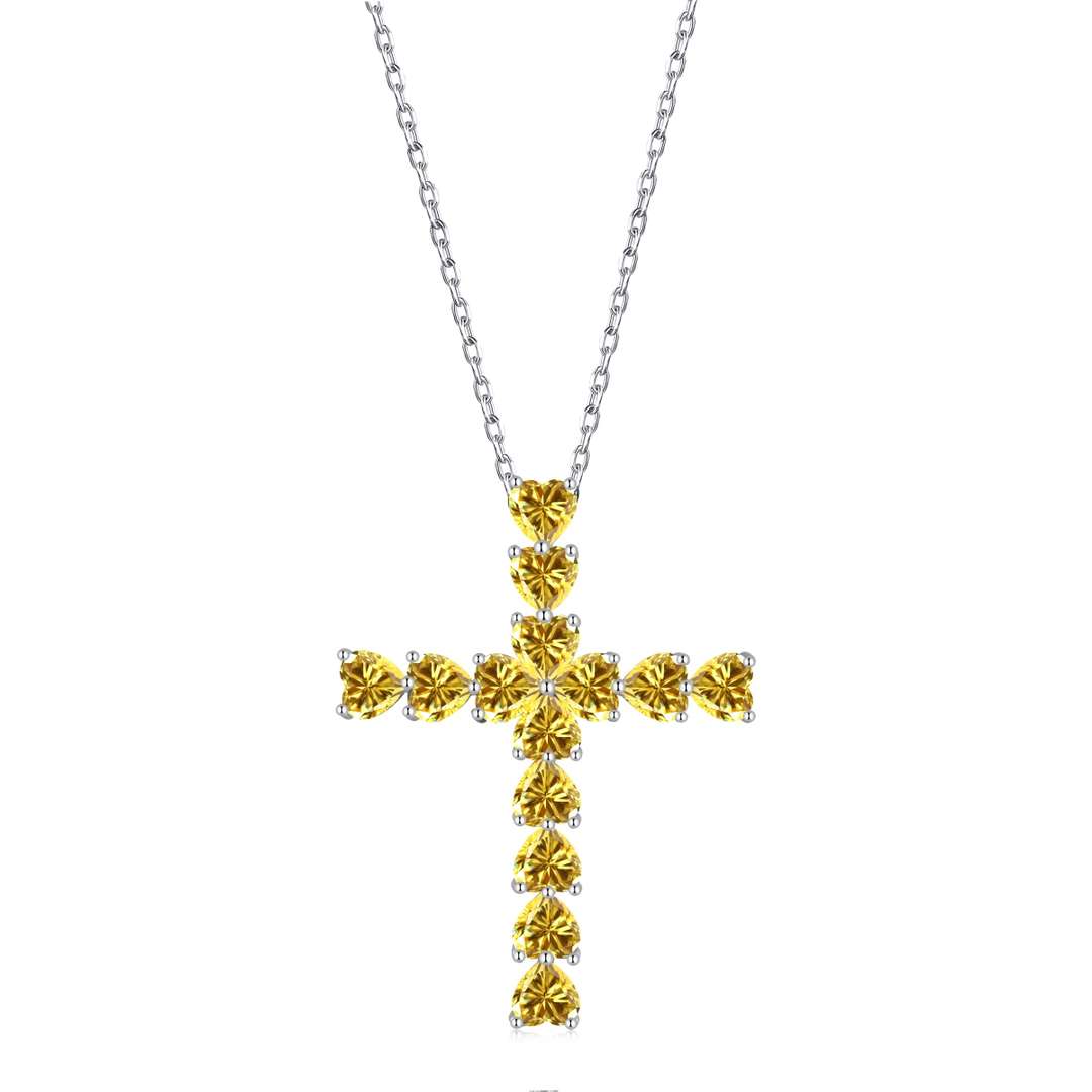 [LORA]Radiant Cross Shape Necklace