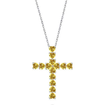 [LORA]Radiant Cross Shape Necklace