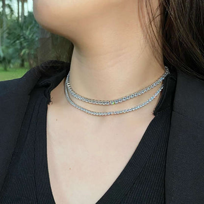 [LORA]Elegant Tennis Chain Necklace
