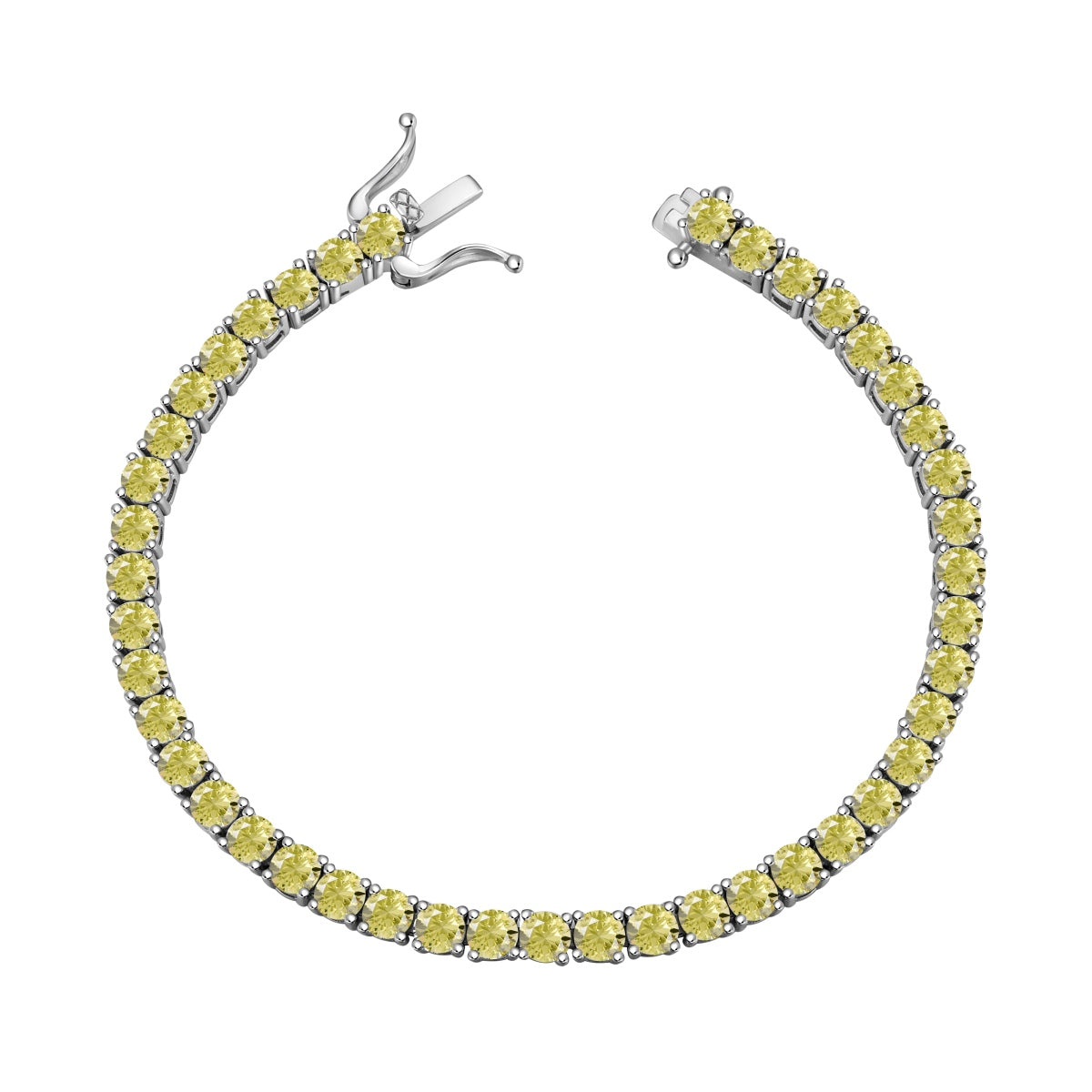 [LORA]Ornate Dazzling Round Cut Tennis Bracelet