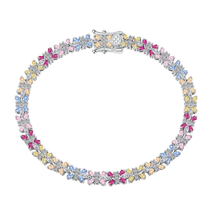[LORA]Radiant Colorful Emerald Cut Party Bracelet