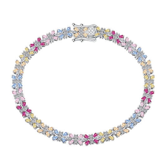 [LORA]Radiant Colorful Emerald Cut Party Bracelet