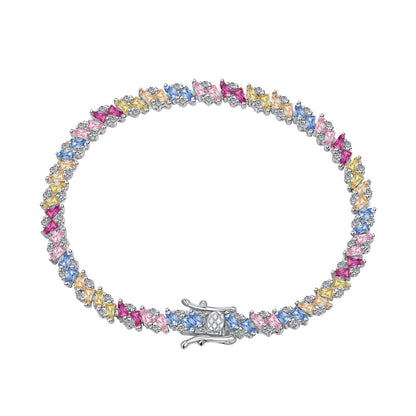 [LORA]Ornate Sparkling Multi Cut Party Bracelet
