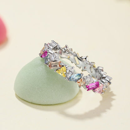 [LORA]Dazzling Polychromatic Multi cut Daily Ring