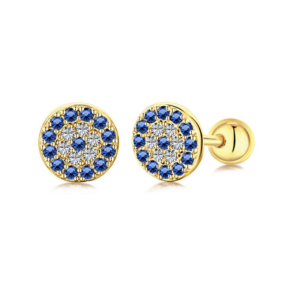 [LORA]Devil's Eye Ear Bone Nail Earrings