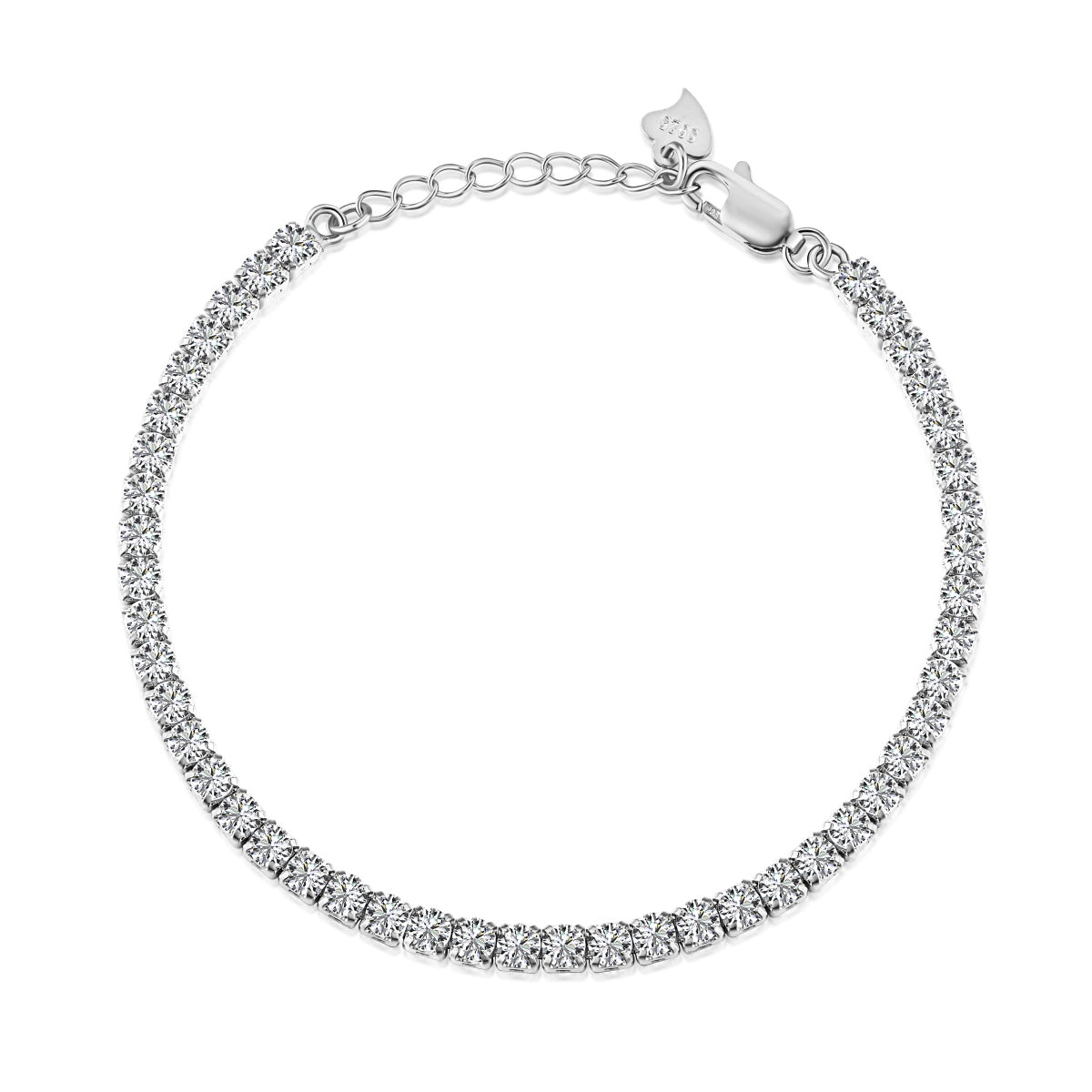 [LORA]Sparkling Round Cut Daily Bracelet