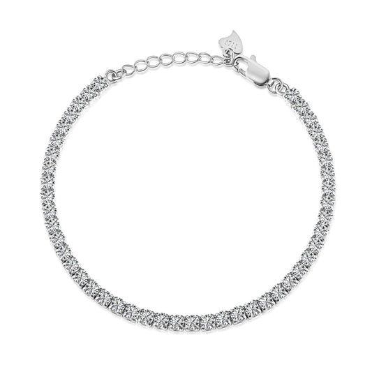 [LORA]Sparkling Round Cut Daily Bracelet