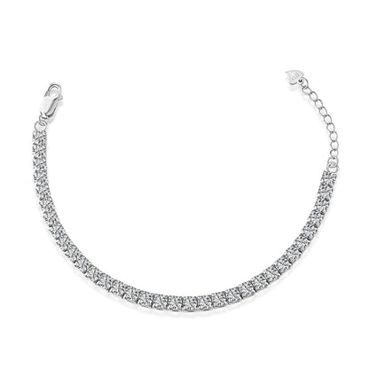 [LORA]Sparkling Radiant Princess Cut Tennis Bracelet