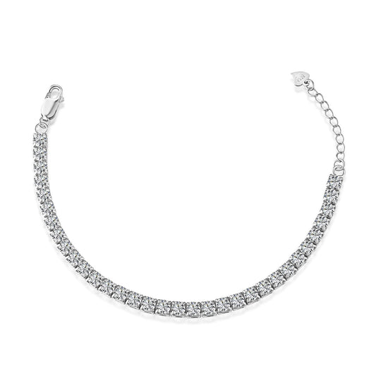 [LORA]Sparkling Radiant Princess Cut Tennis Bracelet