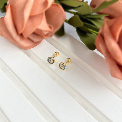 [LORA]Devil's Eye Ear Bone Nail Earrings