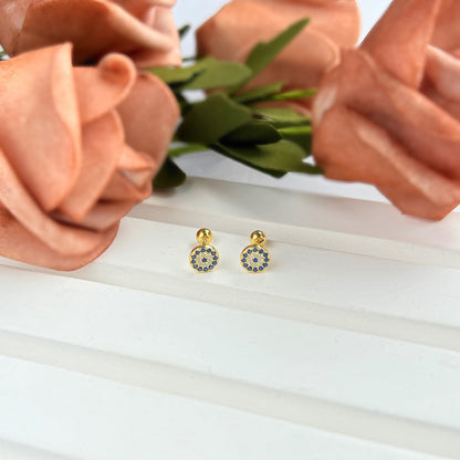 [LORA]Devil's Eye Ear Bone Nail Earrings