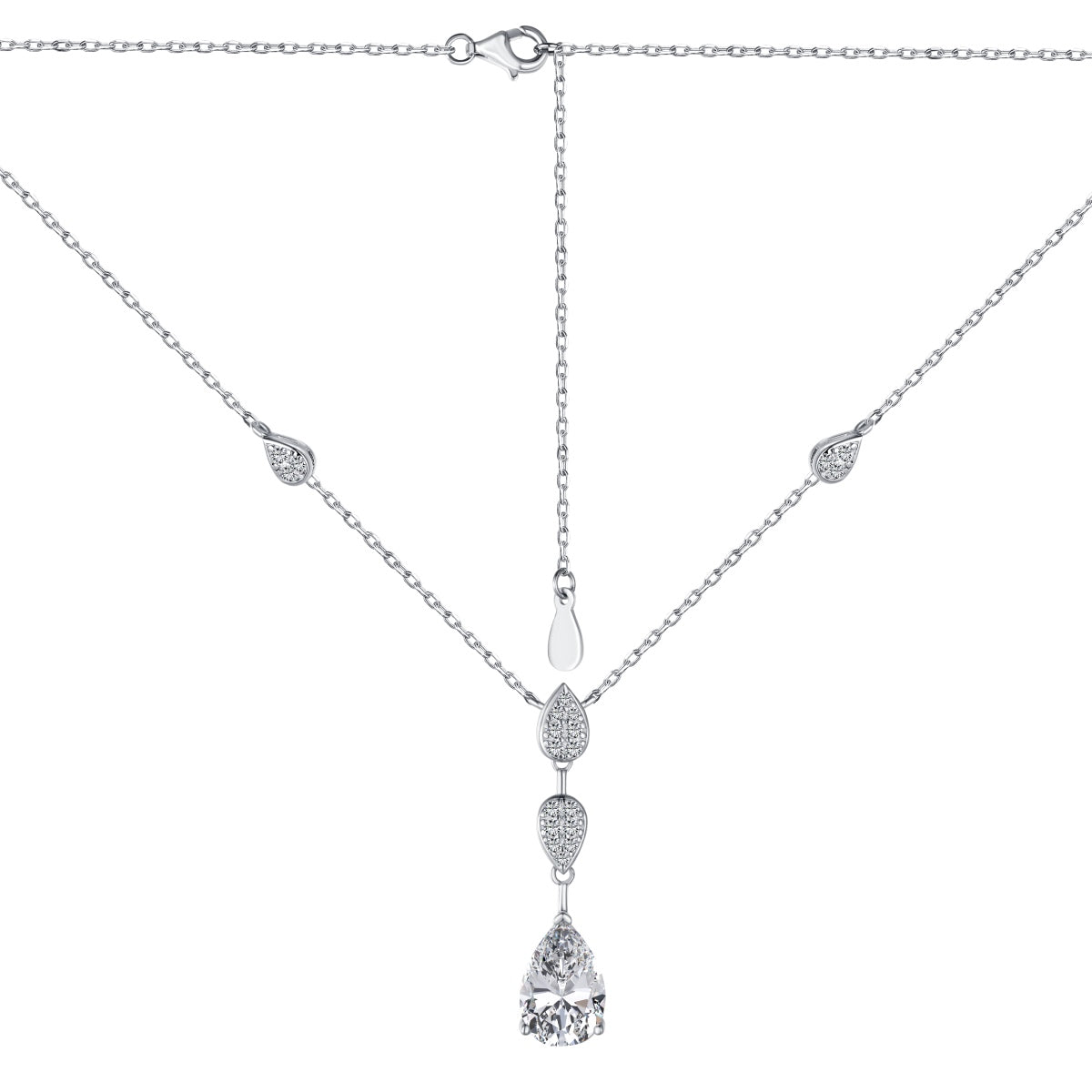 [LORA]Dazzling Pear Cut Necklace