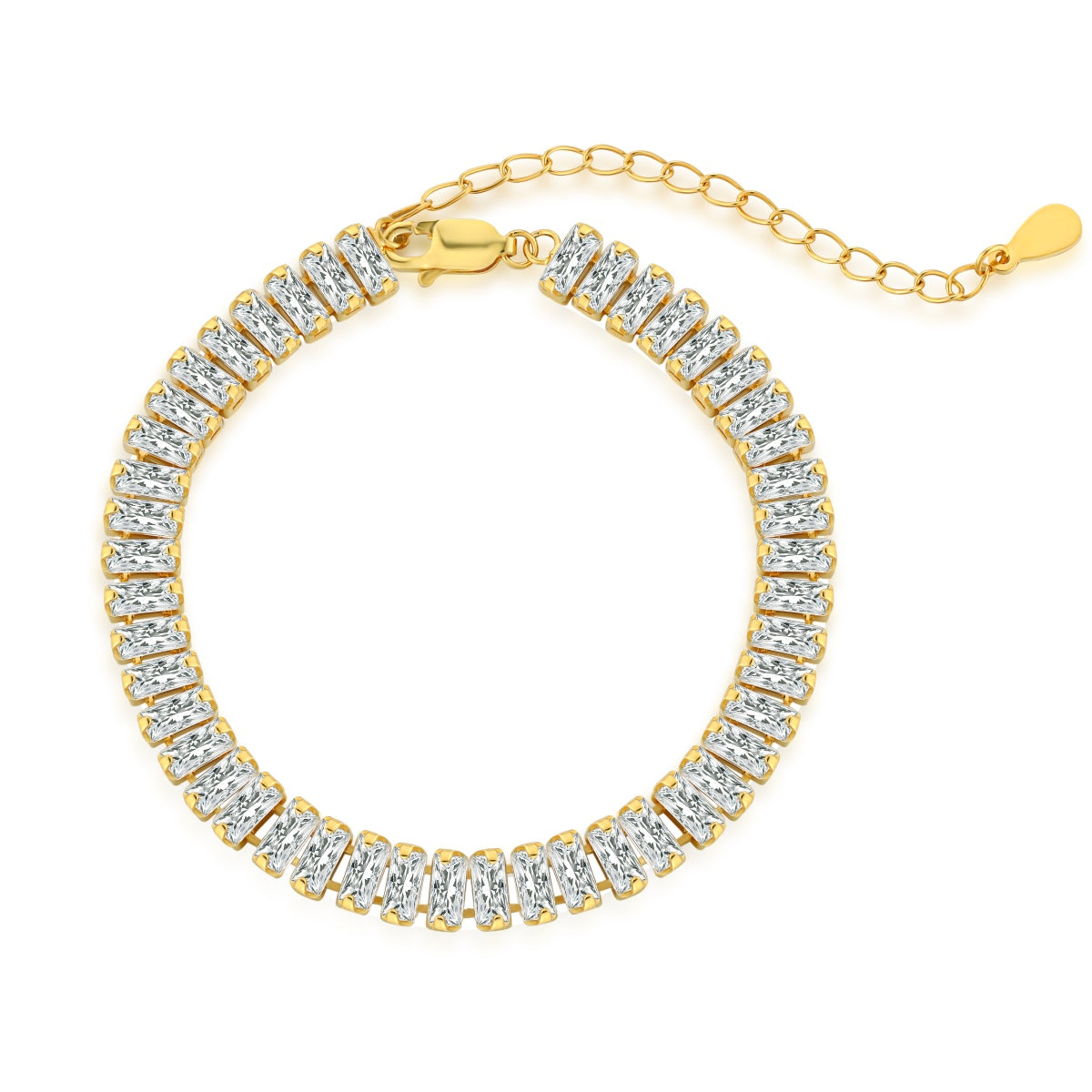 [LORA]Exquisite Emerald Cut Daily Bracelet