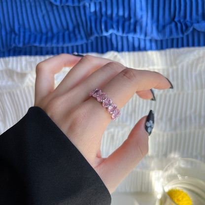 [LORA]Dainty Elongated Cushion Cut Tennis Ring