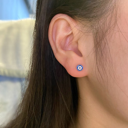 [LORA]Devil's Eye Ear Bone Nail Earrings