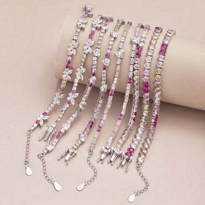 [LORA]Delicate Colorful Emerald Cut Party Bracelet