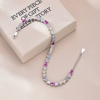 [LORA]Delicate Colorful Emerald Cut Party Bracelet