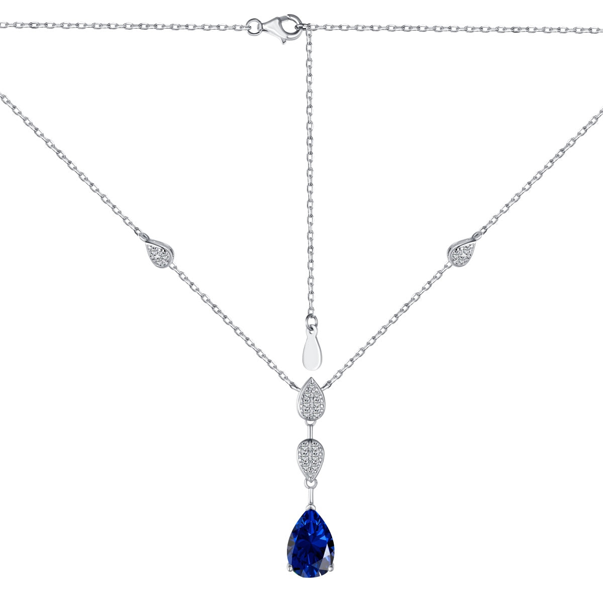 [LORA]Dazzling Pear Cut Necklace